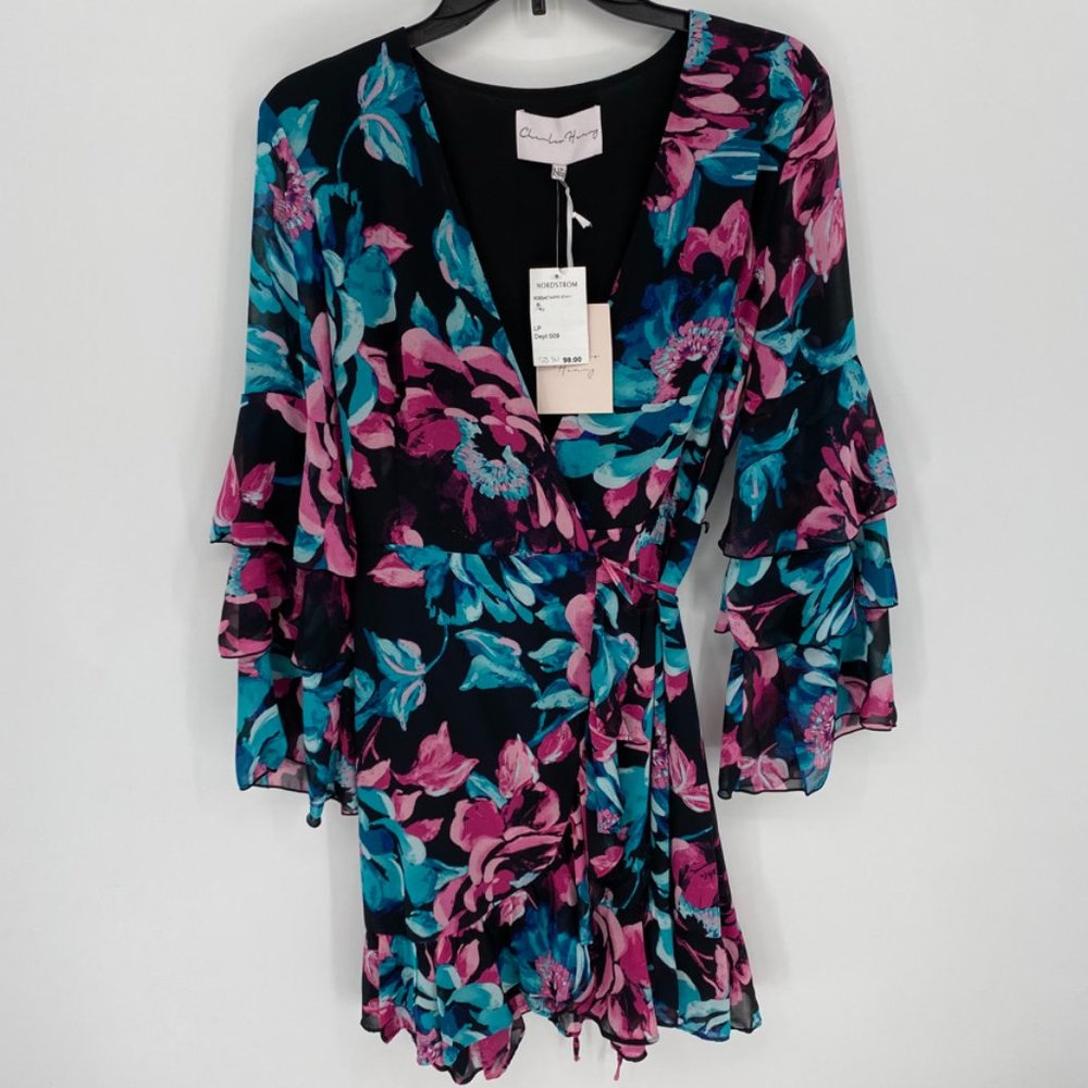 Charles Henry Women's Floral Wrap Style Dress